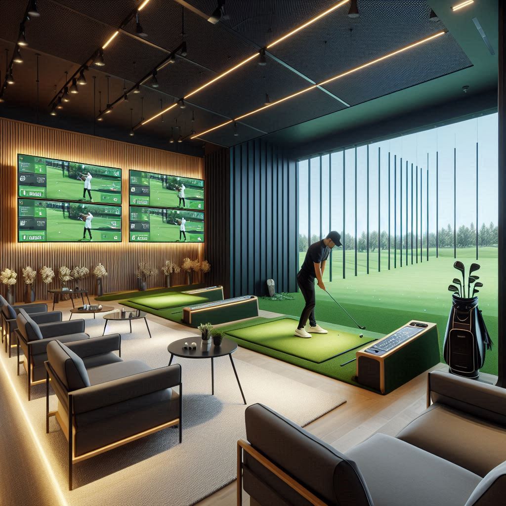 실내골프연습장 배경