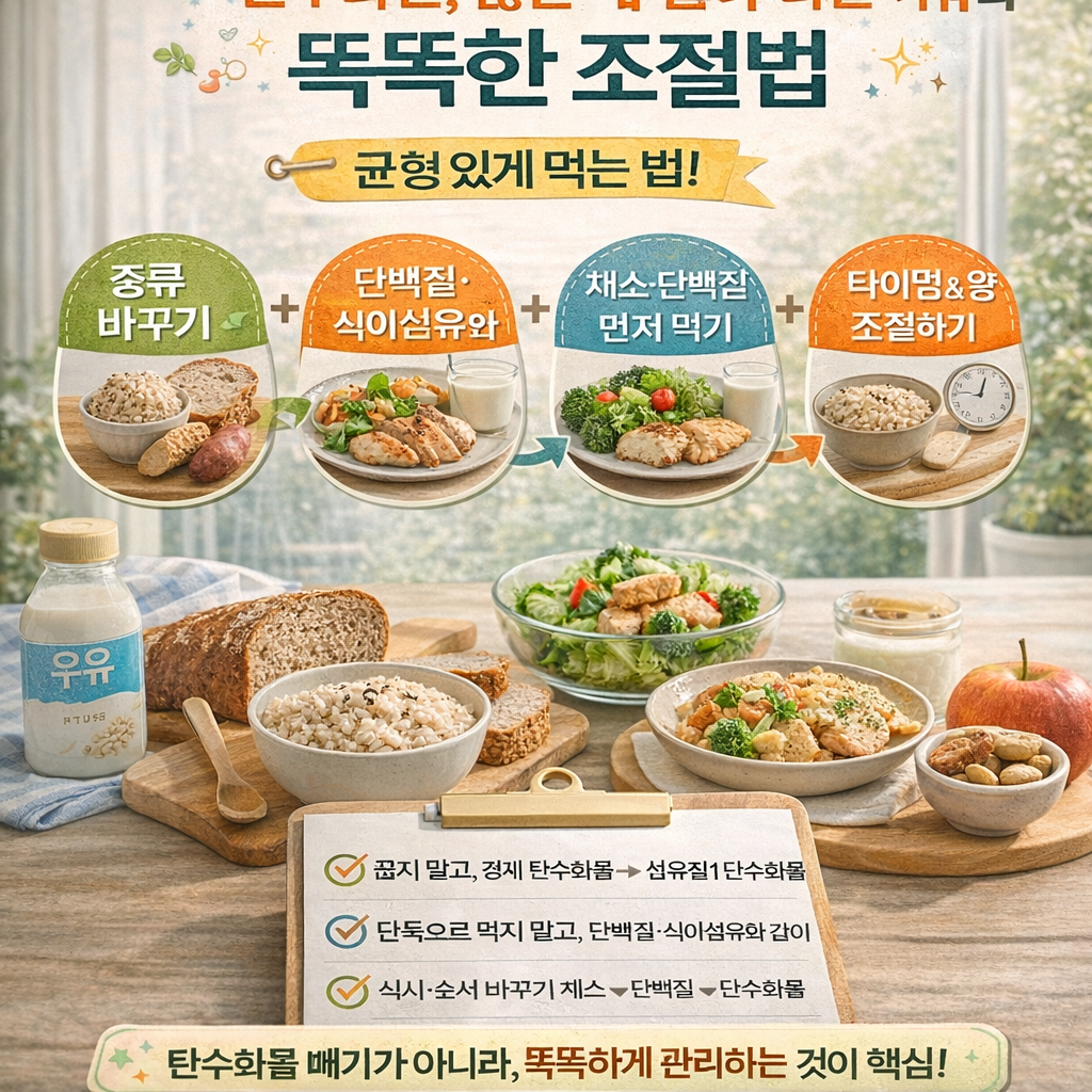 탄수화물, 끊는 게 답이 아닌 이유와 똑똑한 조절법