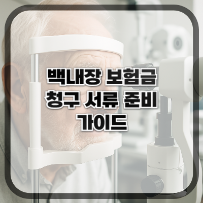 백내장 보험금 청구 서류 준비 가이드 – 서류 누락 막기