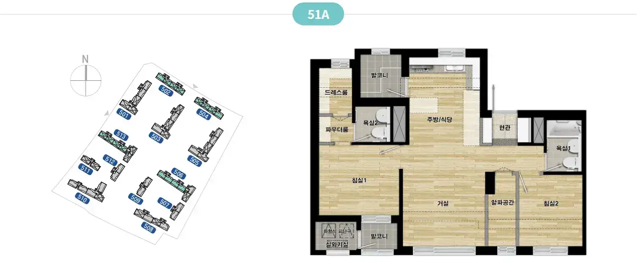 고양창릉 S5블록 평면도