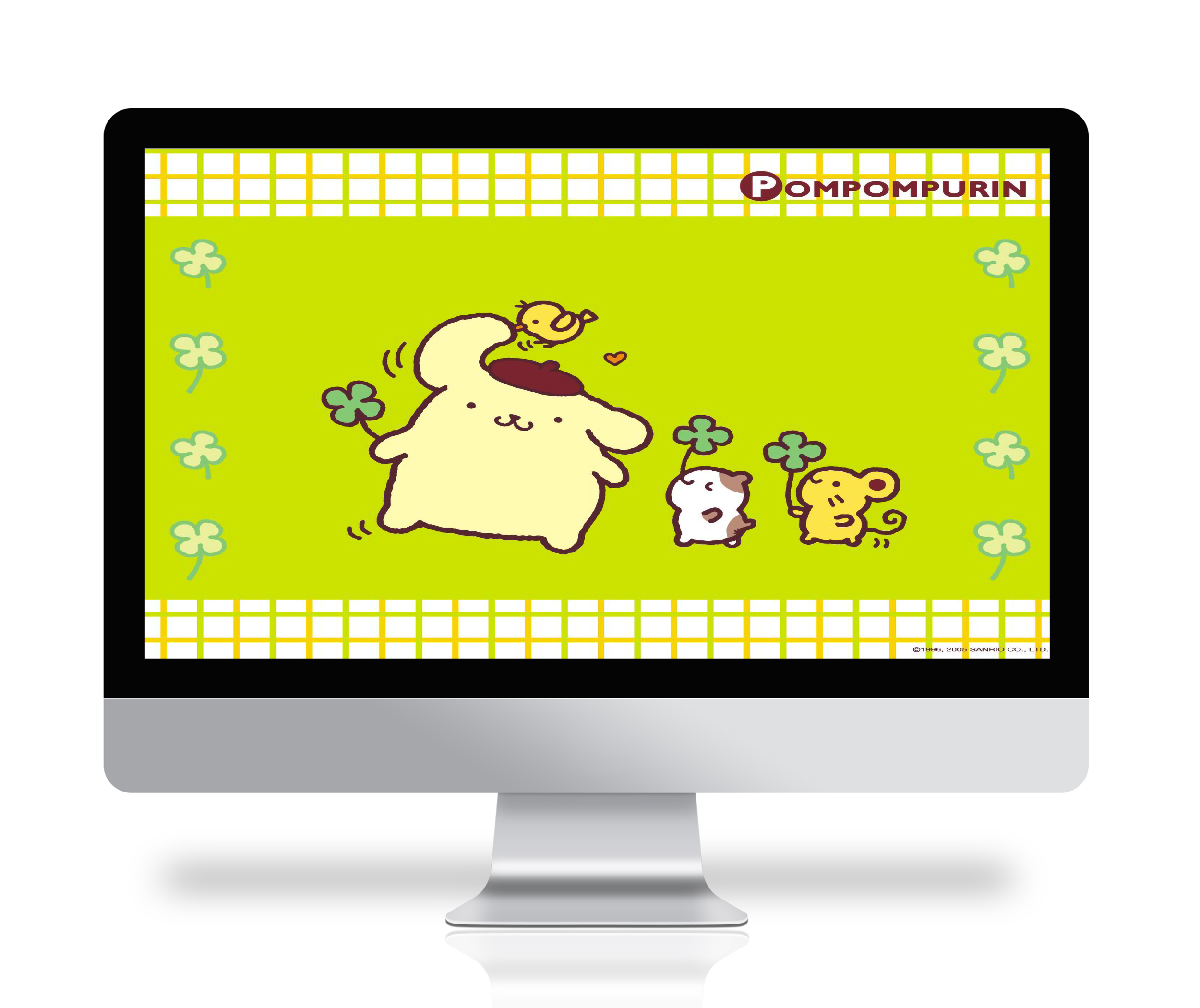 폼폼푸린 배경화면 산리오 컴퓨터 노트북
