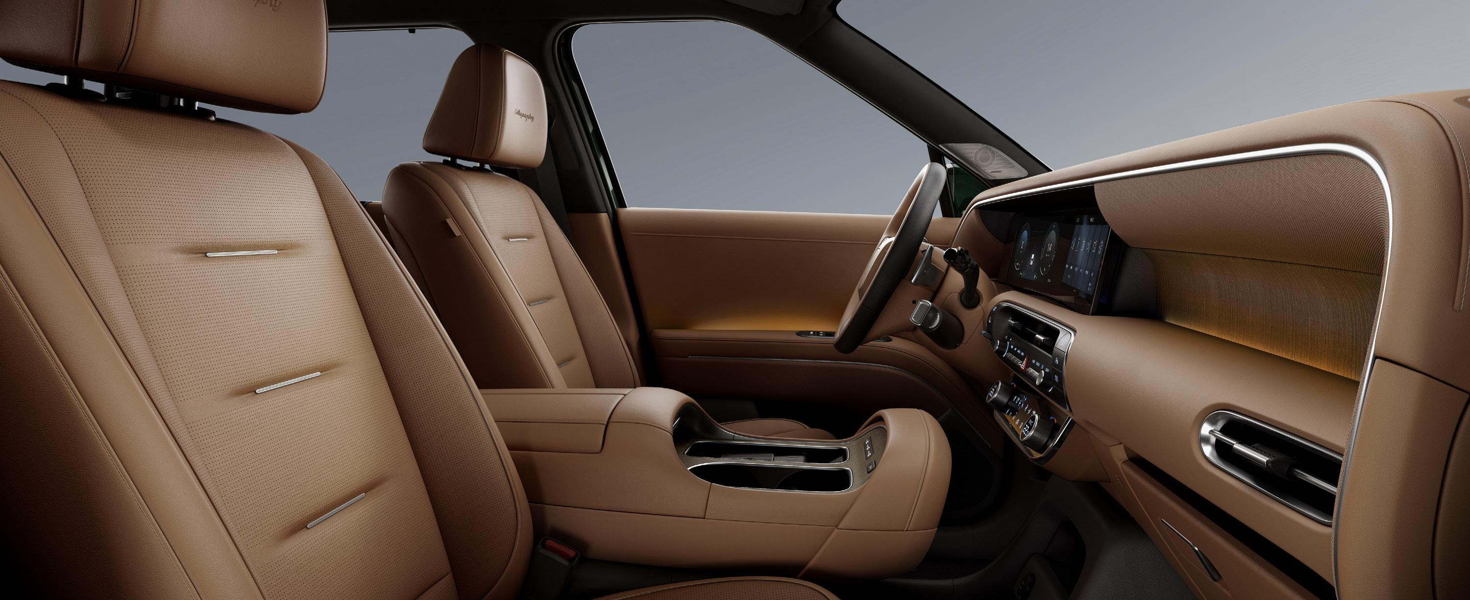 풀체인지 팰리세이드 실내색상 - 브라운 원톤 나파가죽 시트