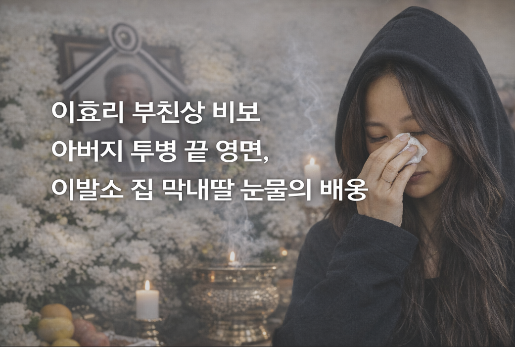 이효리 부친상, 이발사 아버지의 마지막 길을 배웅한 눈물의 순간
