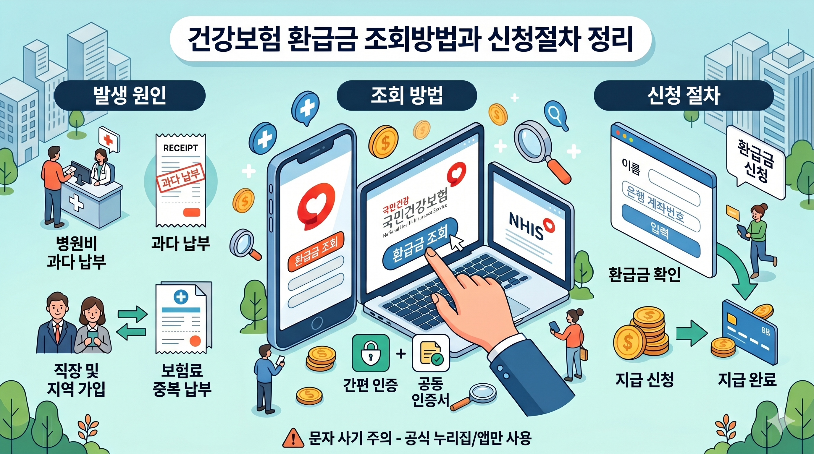건강보험 환급금 조회방법과 신청절차 정리