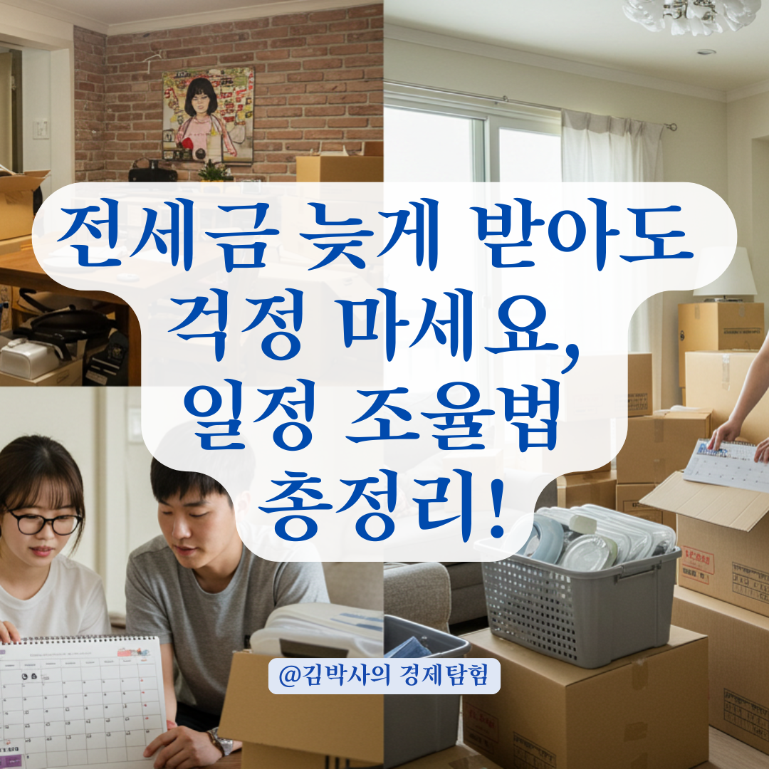 HUG 보증 있어도 전세금 늦게 받는다면? 전세대출 만기·이사 일정 조율법 총정리.