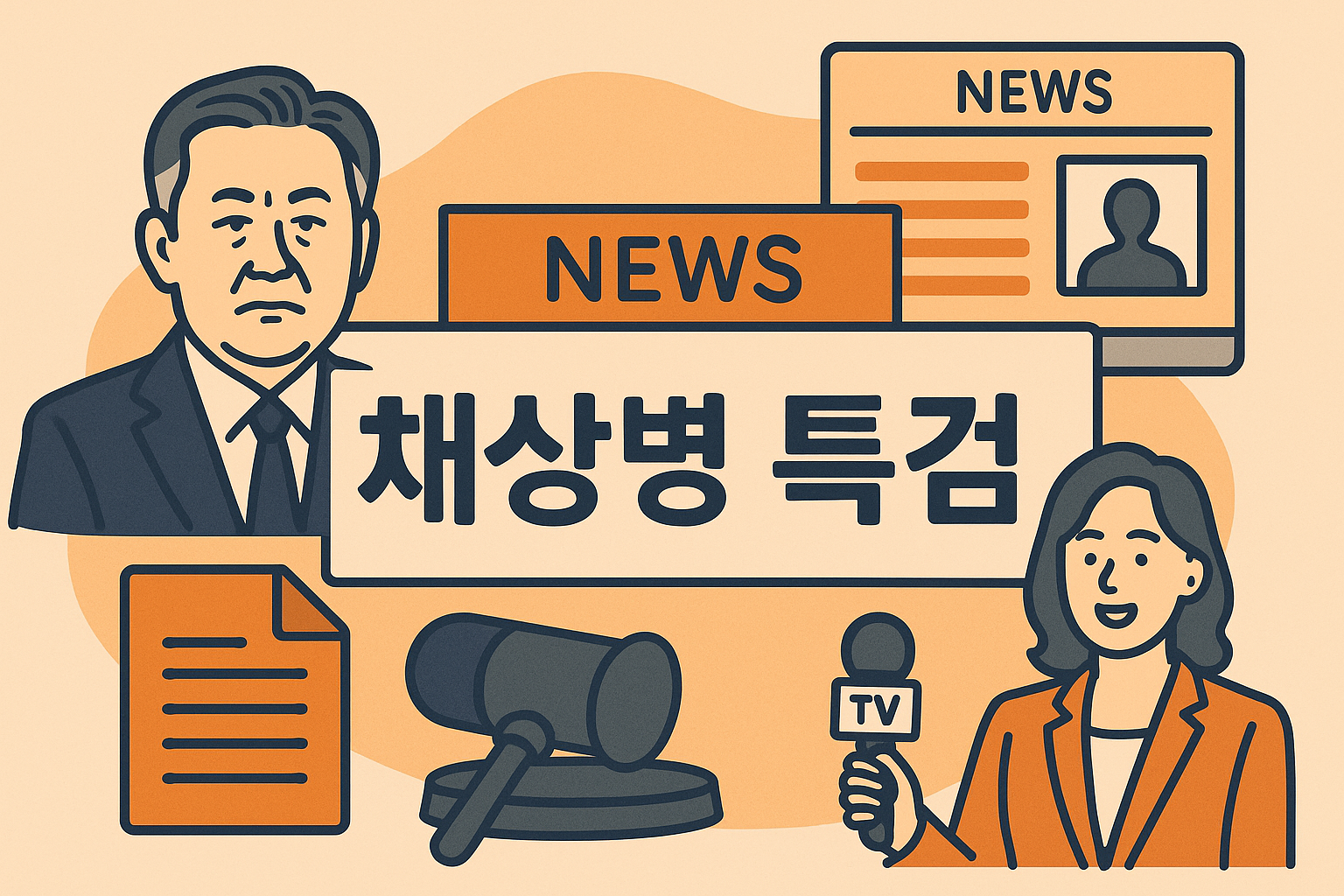 채상병 순직 사건 관련 그림