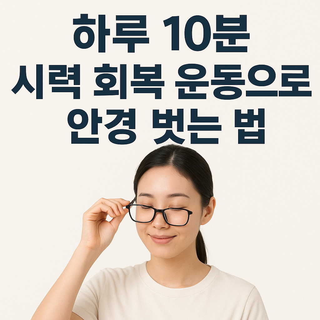 하루 10분 시력 회복