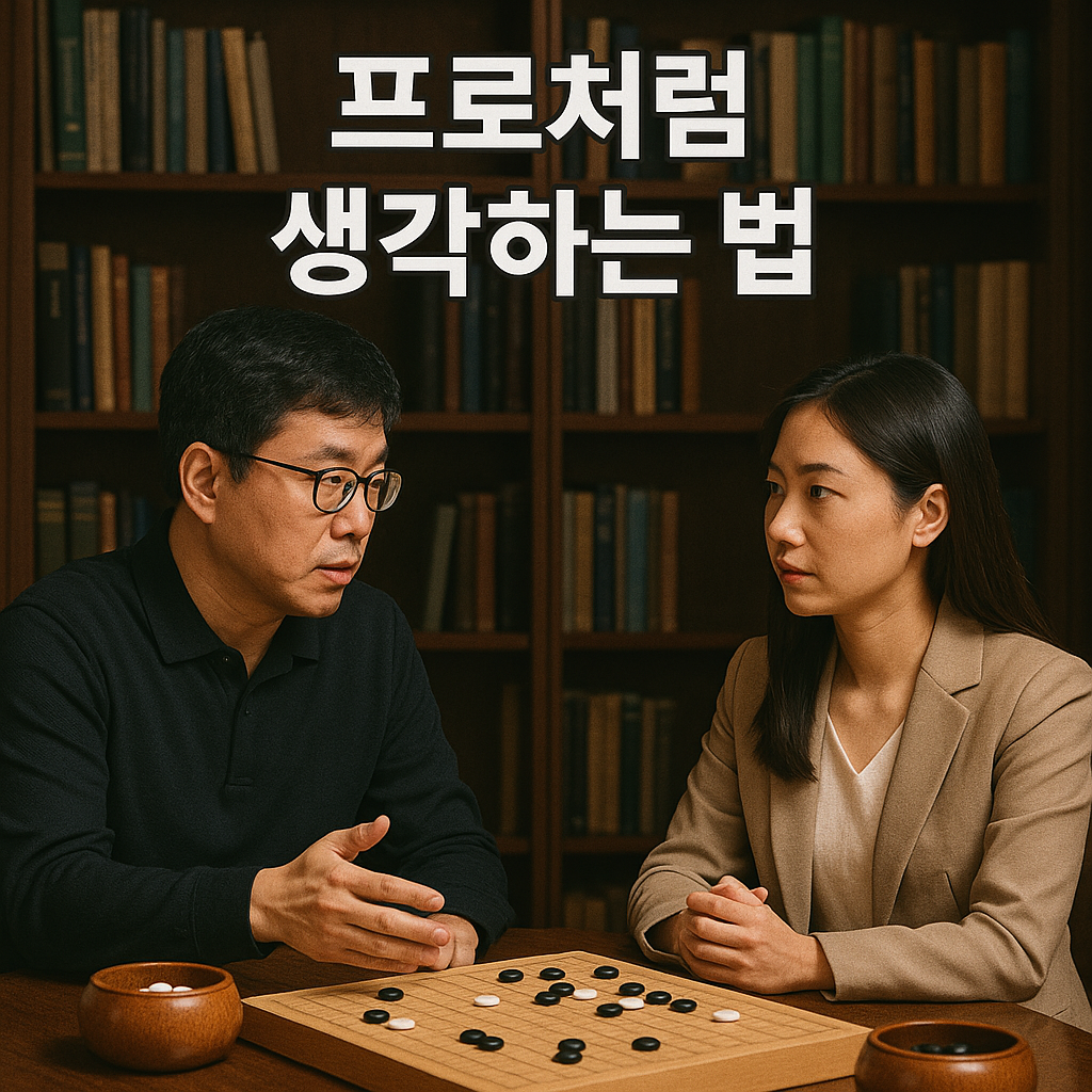프로기사가 갖추어야 할 조건에 대한 대화