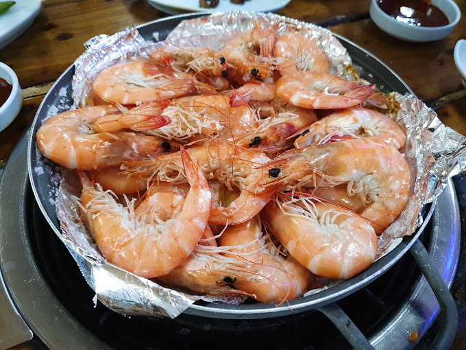 제부도 조개구이, 대하 맛집 '대하횟집'