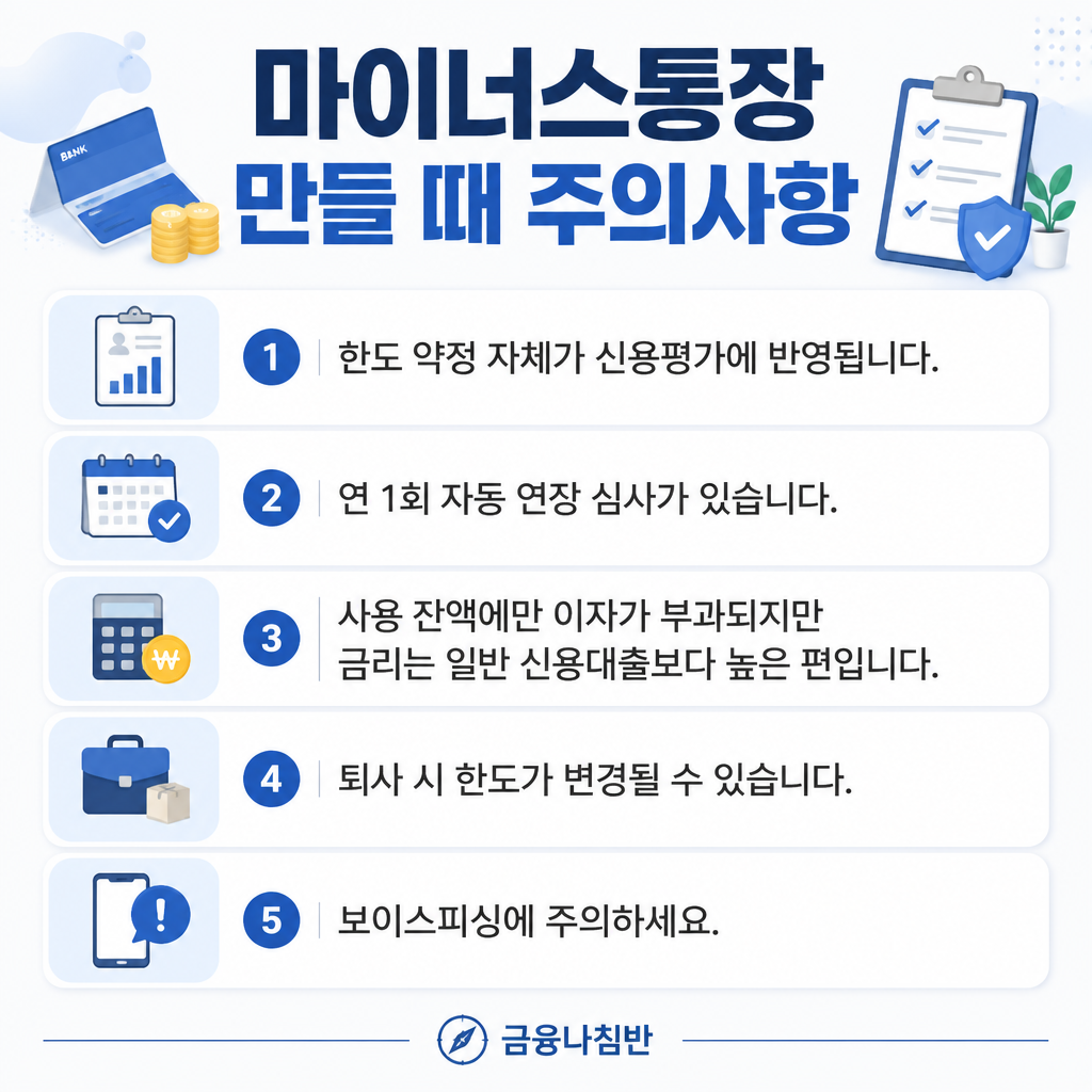 마이너스통장 만들기 조건 05