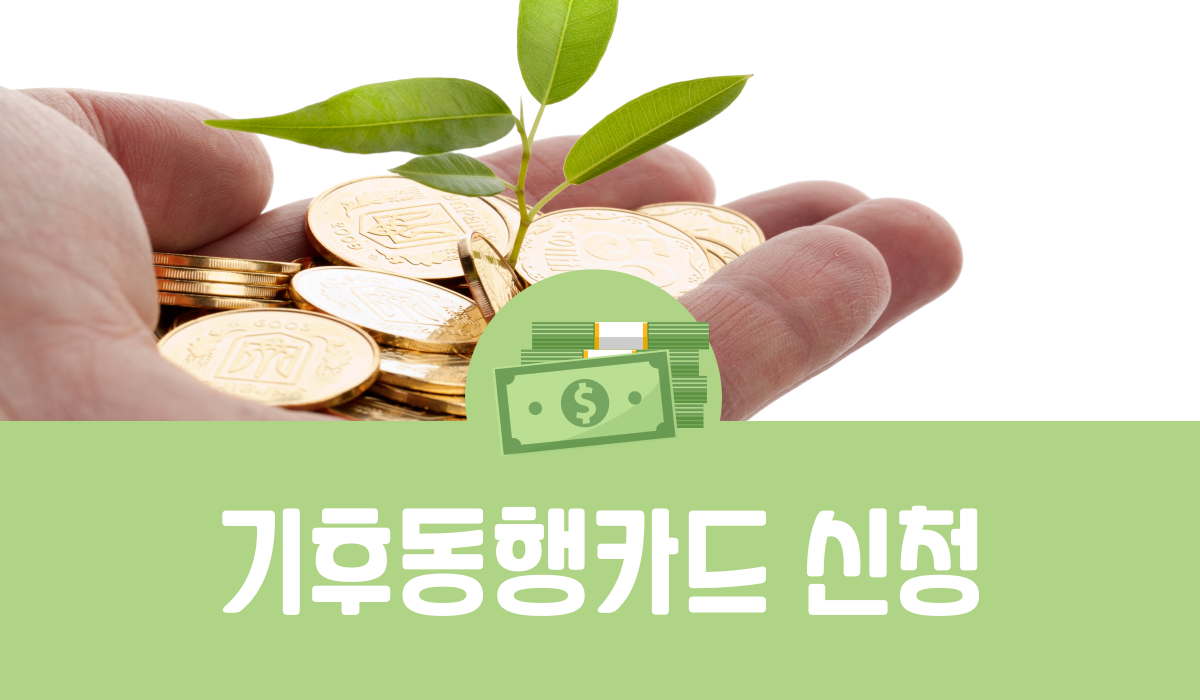 기후동행카드 신청