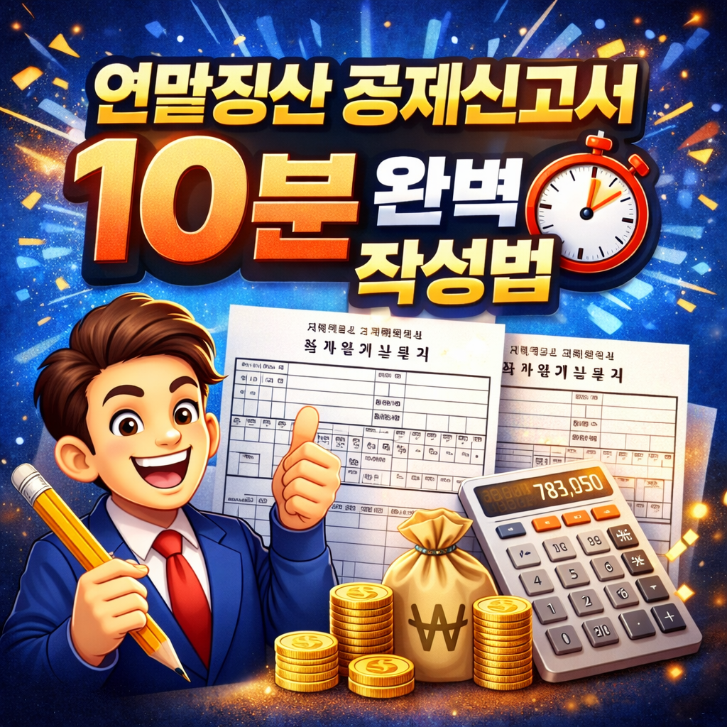 홈텍스 연말정산 공제신고서 작성하러 가기