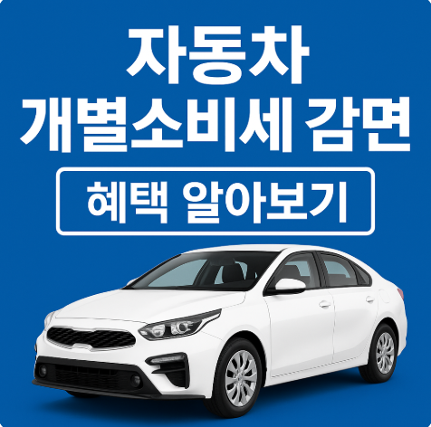 자동차 개별소비세 감면