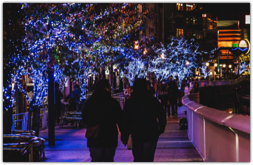 후쿠오카 크리스마스 마켓 위치 일루미네이션