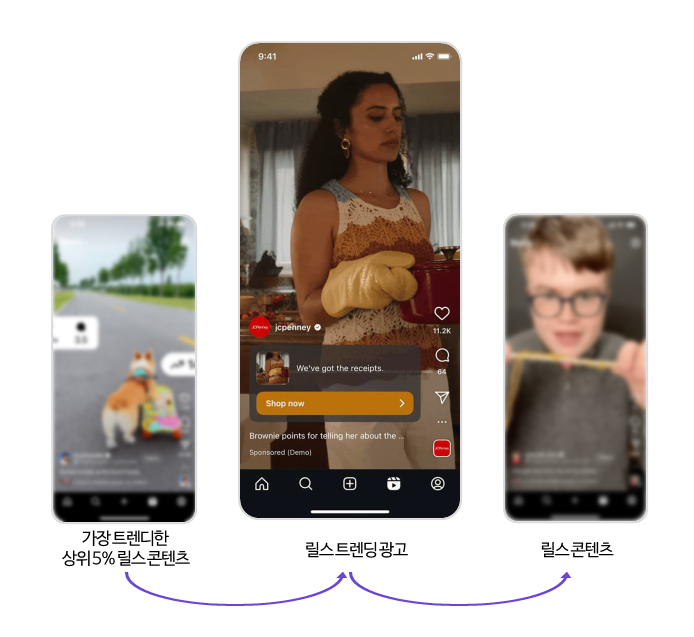 릴스트렌딩광고