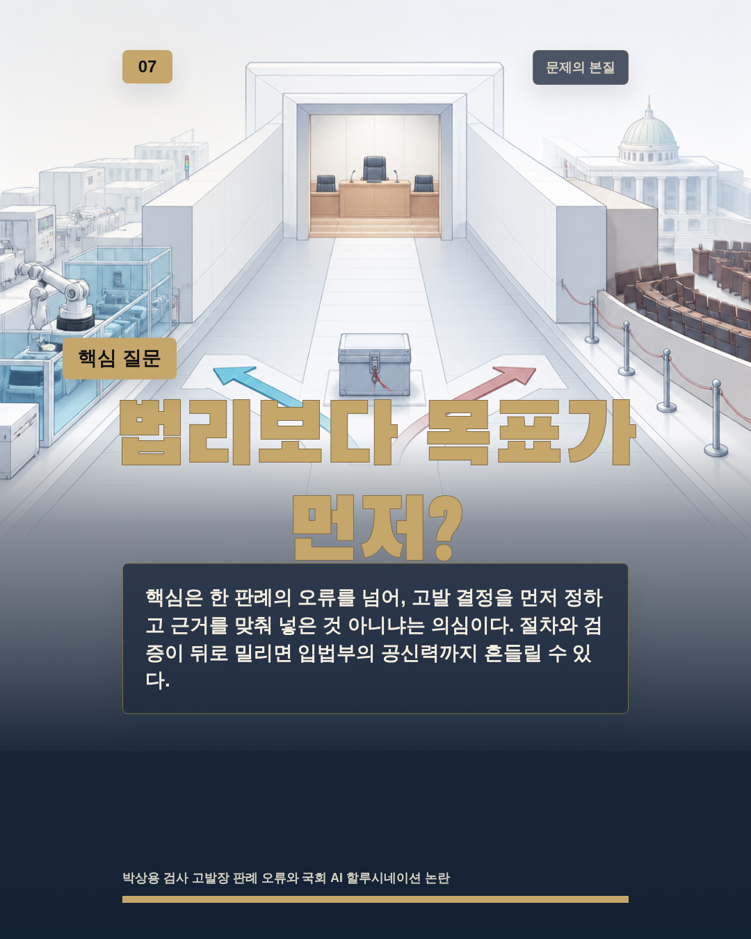 법리보다 목표가 먼저?