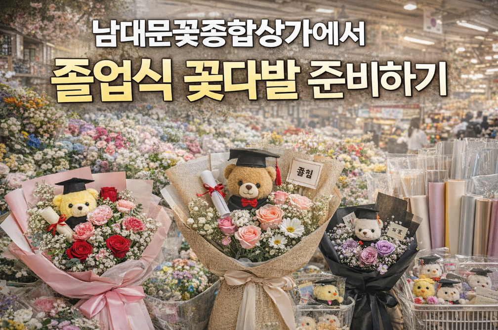 남대문꽃종합상가 졸업식 꽃다발 완벽 준비법