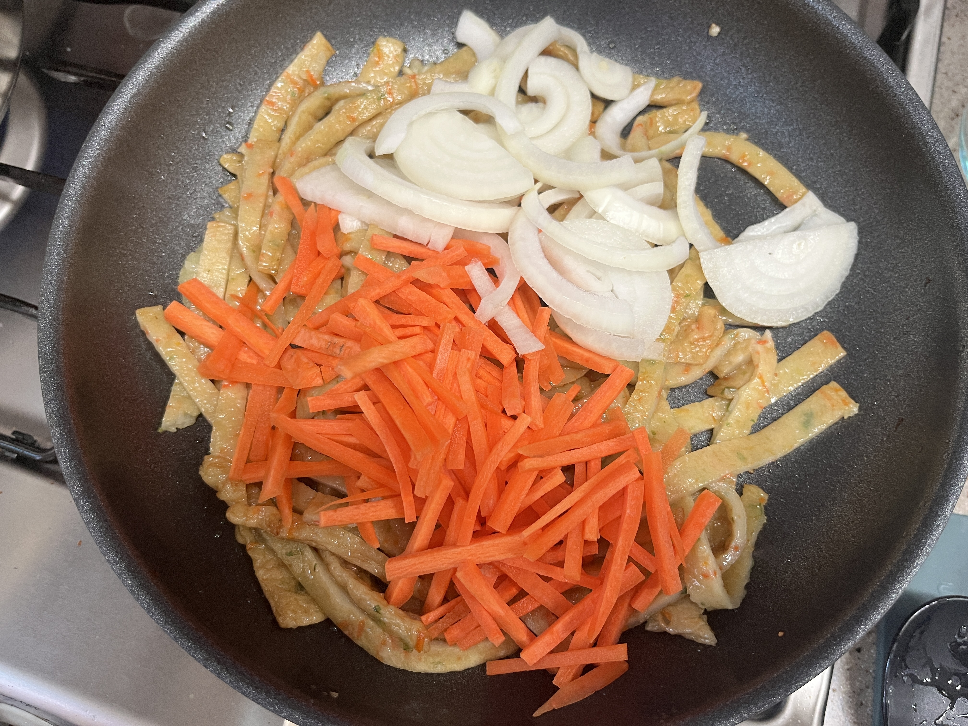 당근과 양파넣기