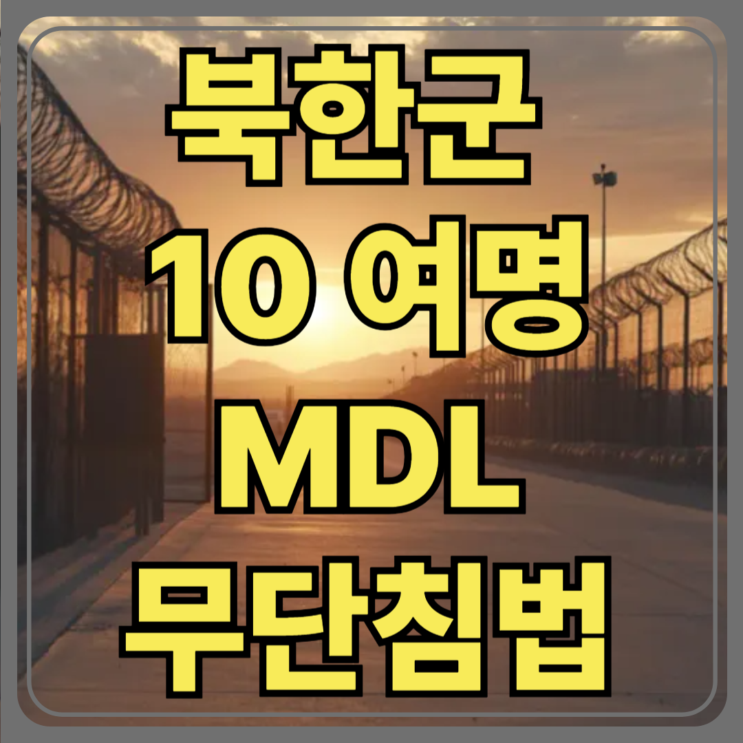 북한군 10여 명, MDL 무단 침범!