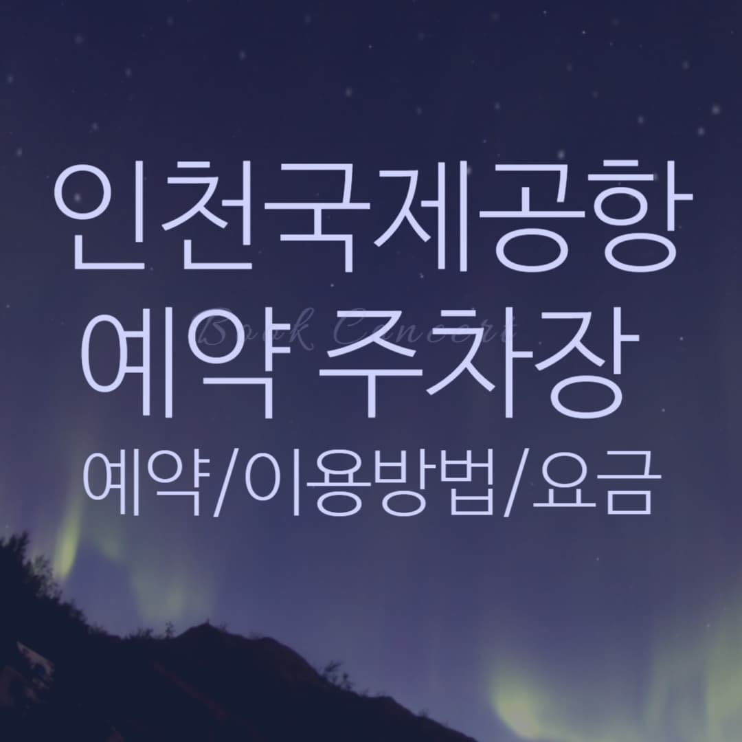 인천-국제-공항-예약-주차장