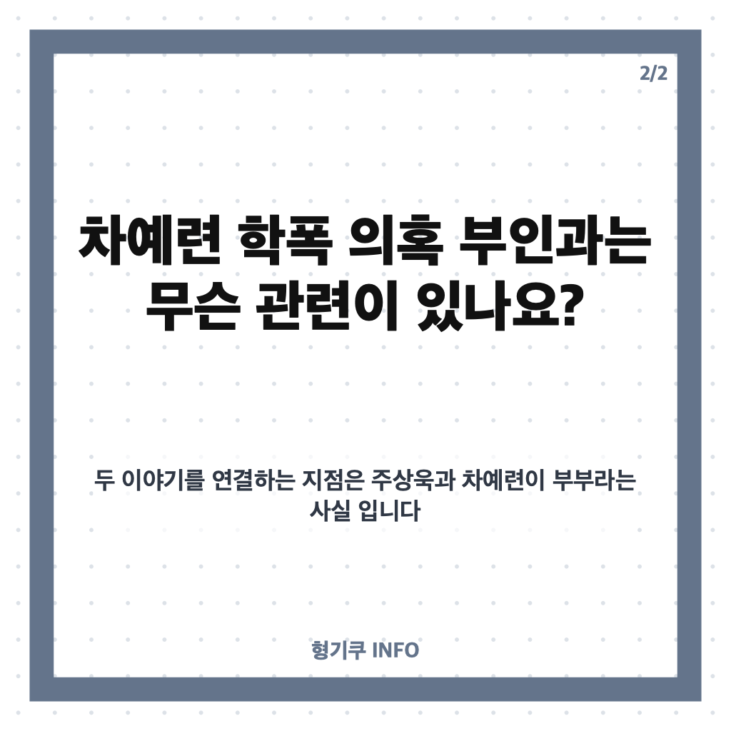 주상욱 학폭 특단 조치 발언 재조명, 차예련 학폭 의혹 부인과 무슨 관련? 카드뉴스 3