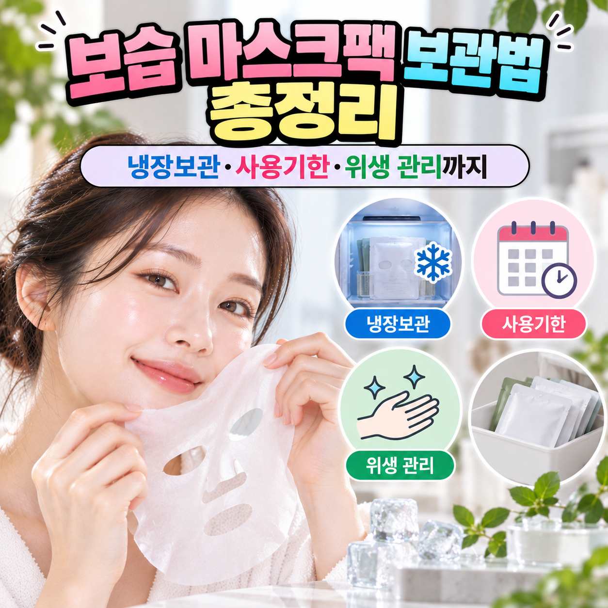 보습 마스크팩 보관법