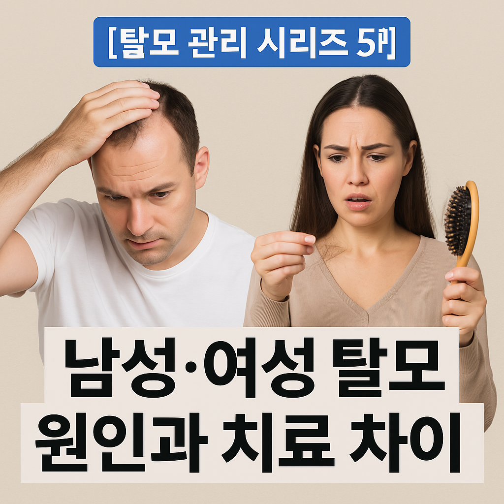 남성, 여성 탈모 원인과 치료