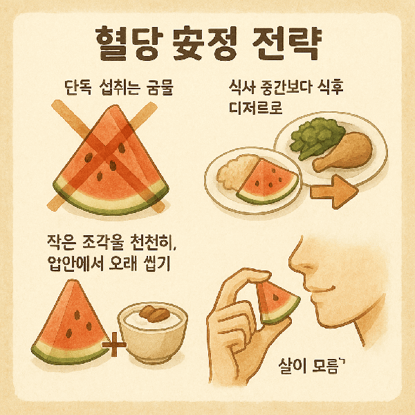 혈당 안정 전략, 이렇게 균형 있게 즐기세요