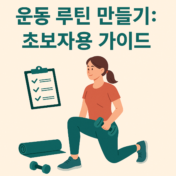 운동 루틴 만들기