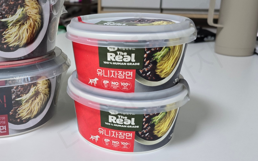 강아지 짜장면
