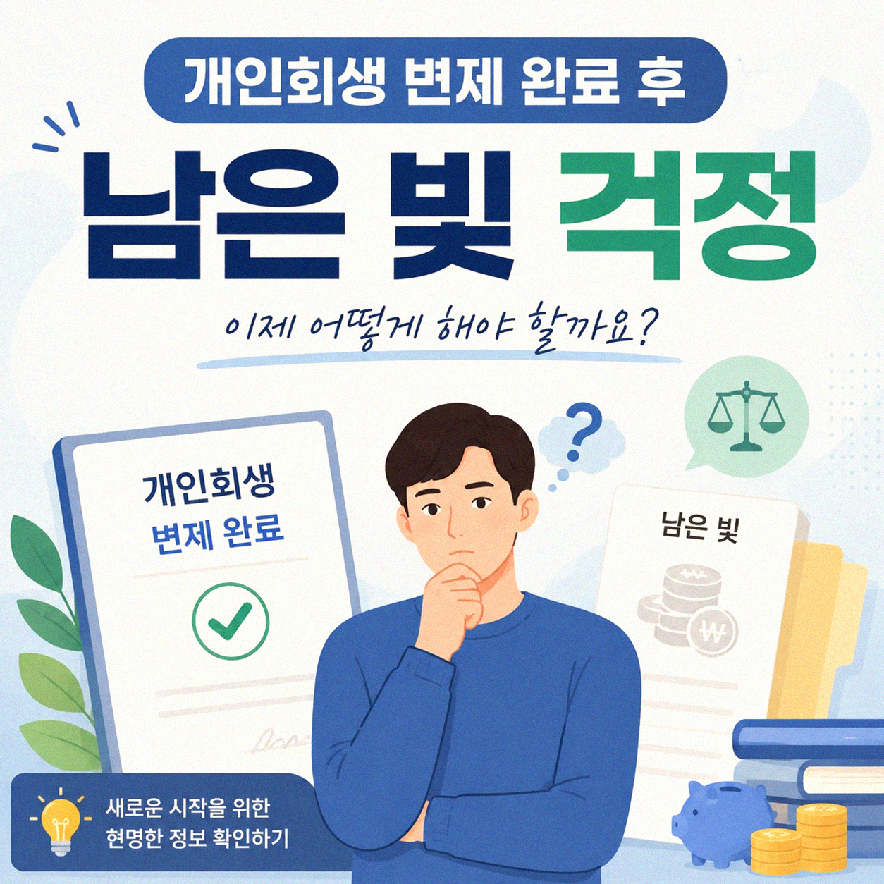 개인회생 절차 끝나고 남은 채무 어떻게 처리하나요?