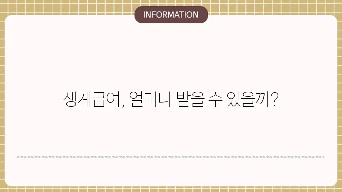 기초생활수급자 생계급여 수급자 세금 면제 여부를 확인할 수 있어