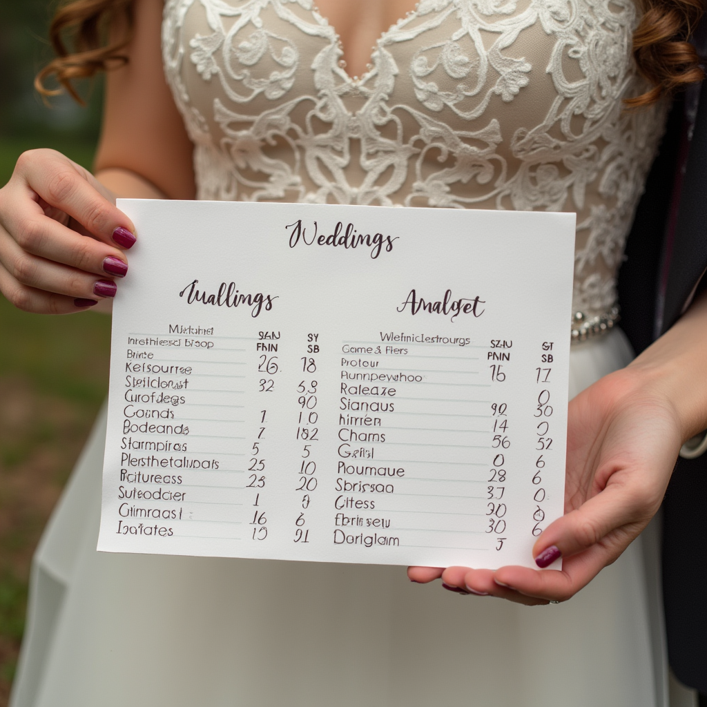 결혼 비용의 주요 구성 요소