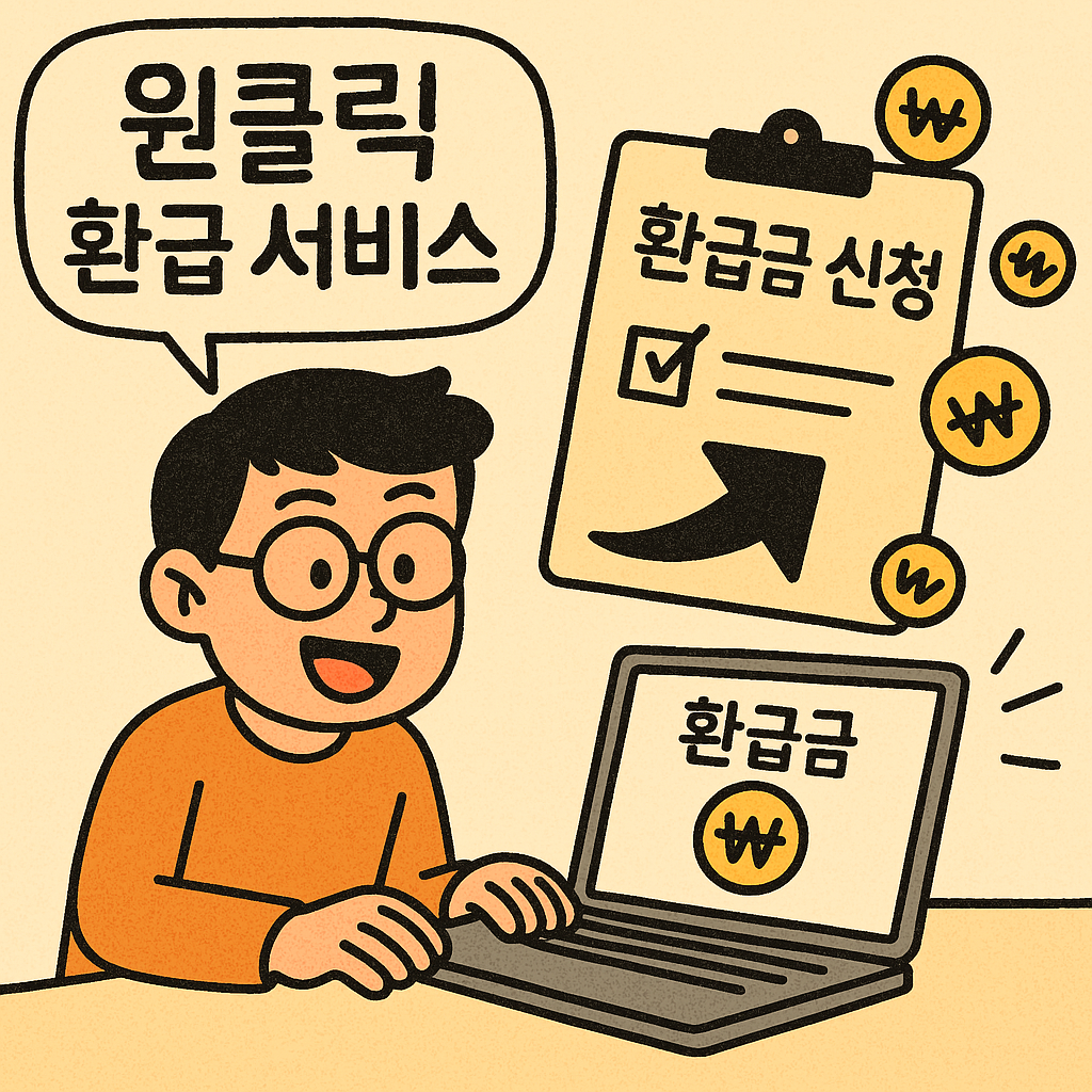 원클릭 환급 서비스 - 이용 방법, 신청 방법, 신청 대상 안내