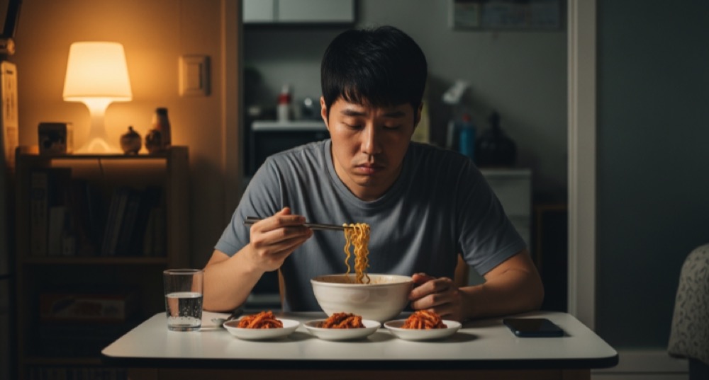 늦은 시간 식사로 위염이 발생하는 생활습관