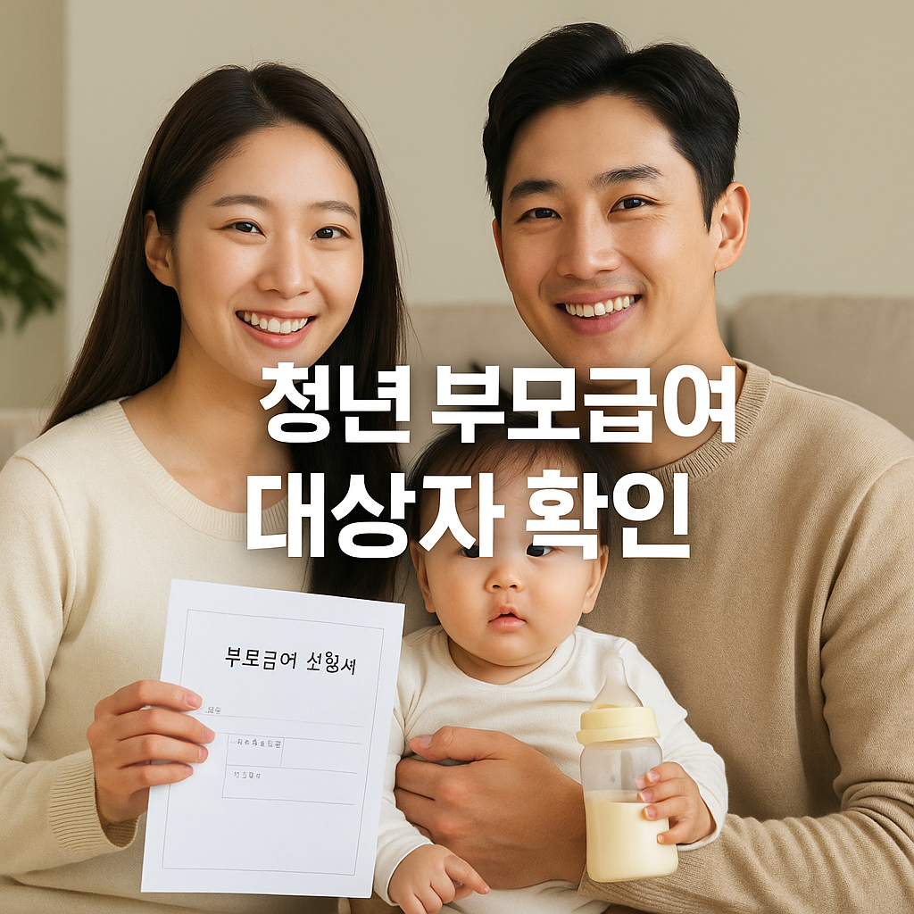 청년 부모급여 대상자 확인