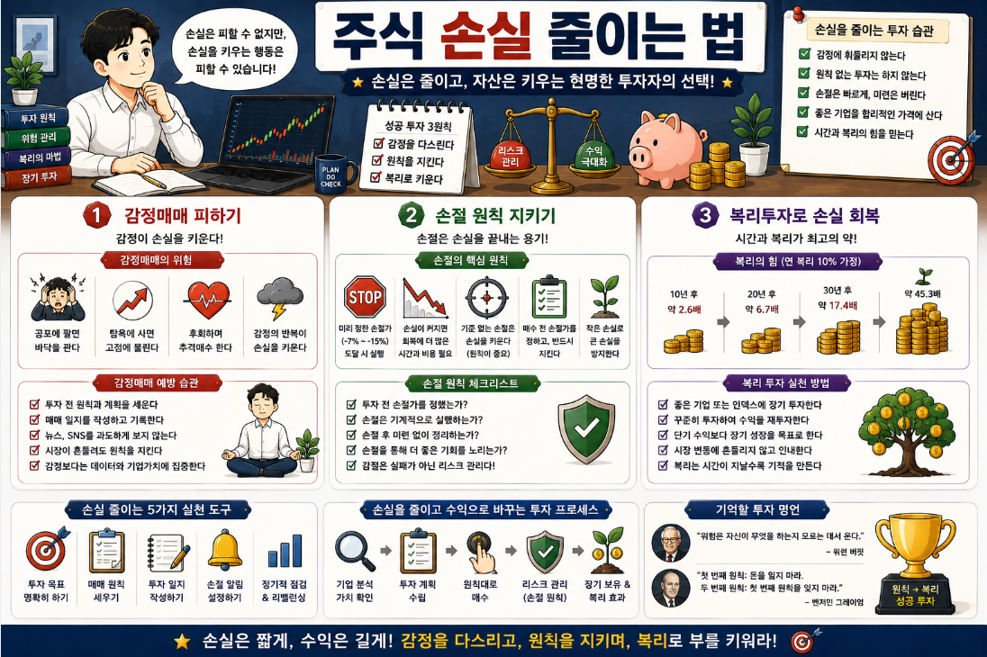 주식 손실 줄이는 법