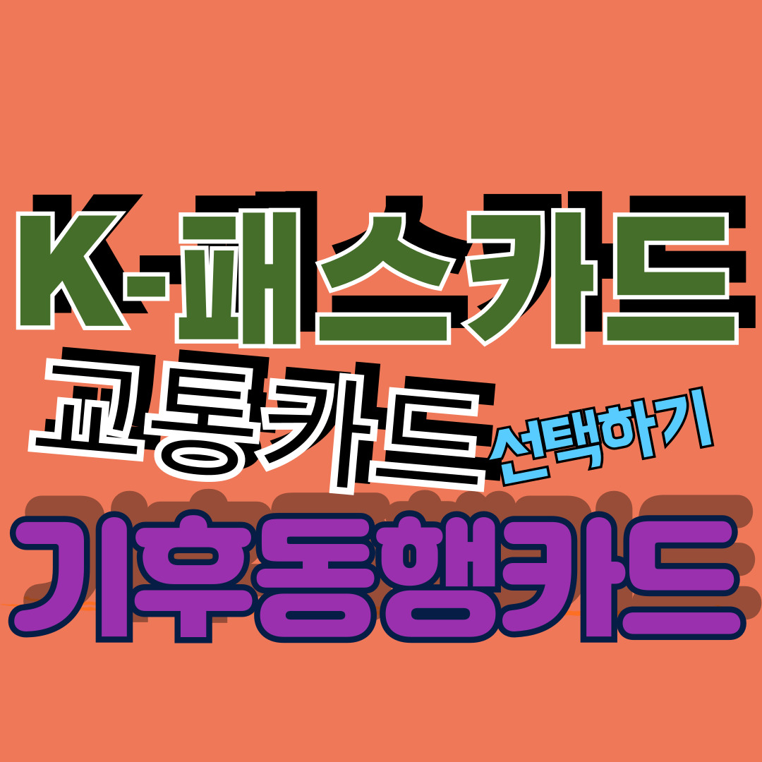 기후동행카그K패스카드