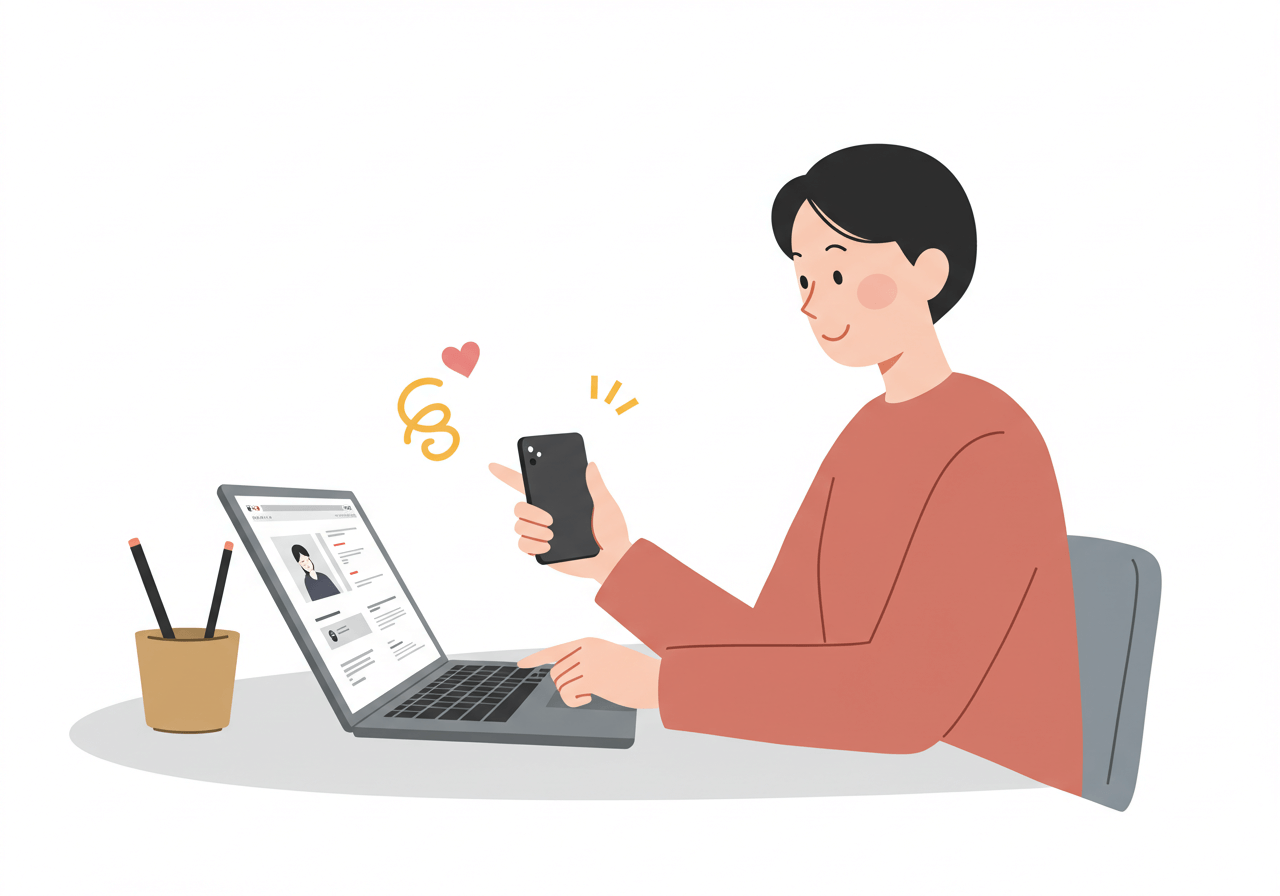 자녀장려금 지급 액수를 확인하고 기대감에 차있는 모습