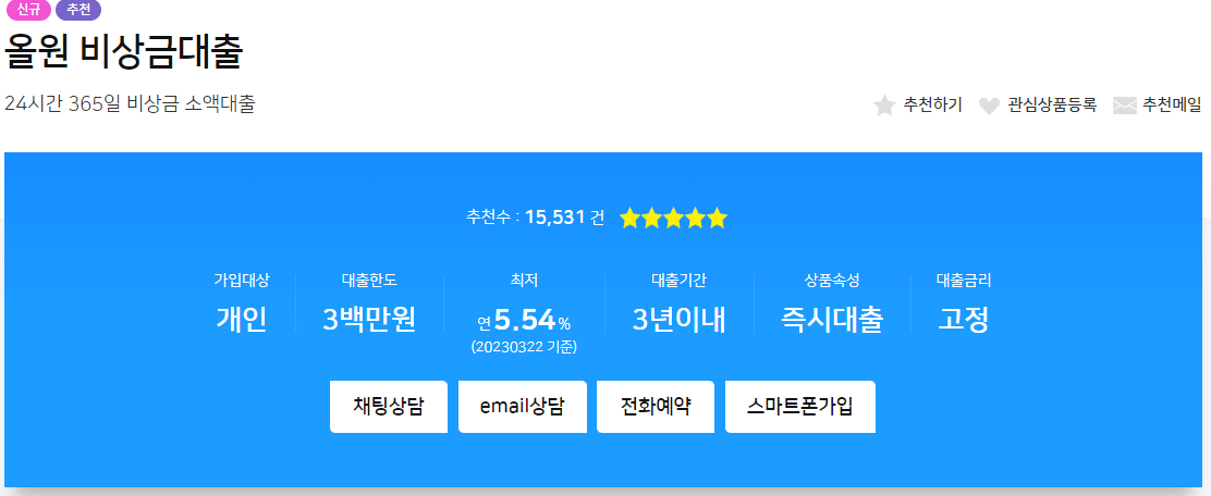 무직자소액대출