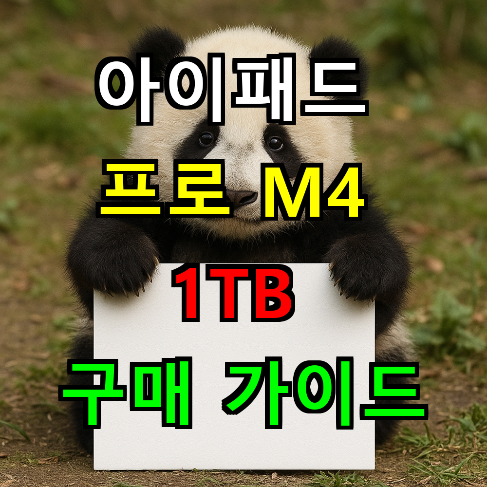 아이패드 프로 M4 1TB 구매 가이드