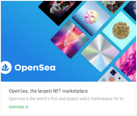 opensea website link