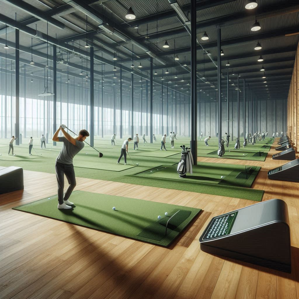 실내골프연습장 배경