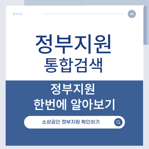 정부보조금 정책자금대출