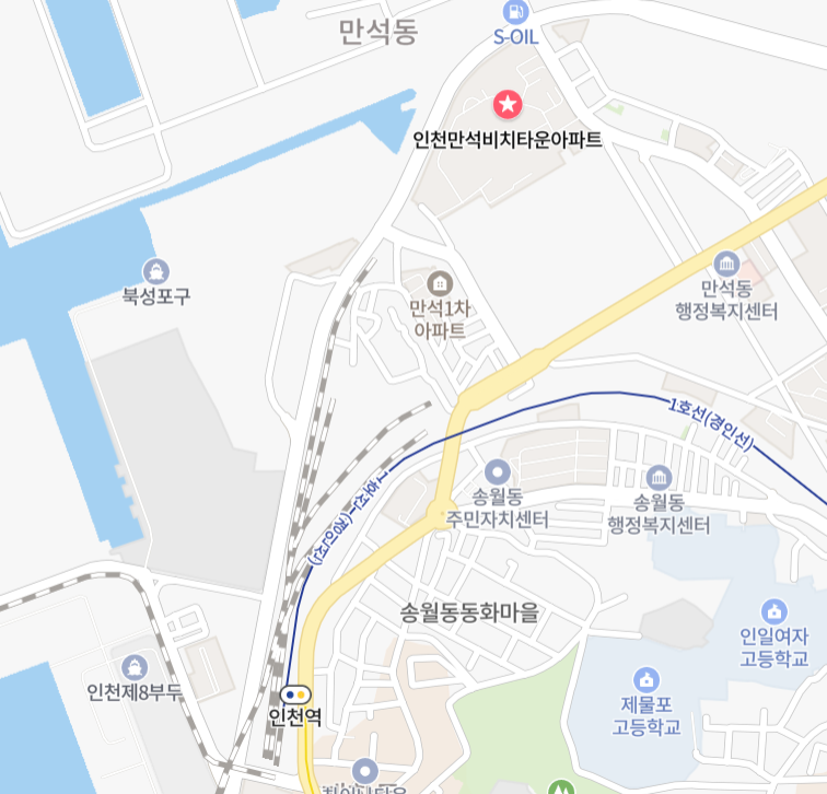만석동 아파트 위치