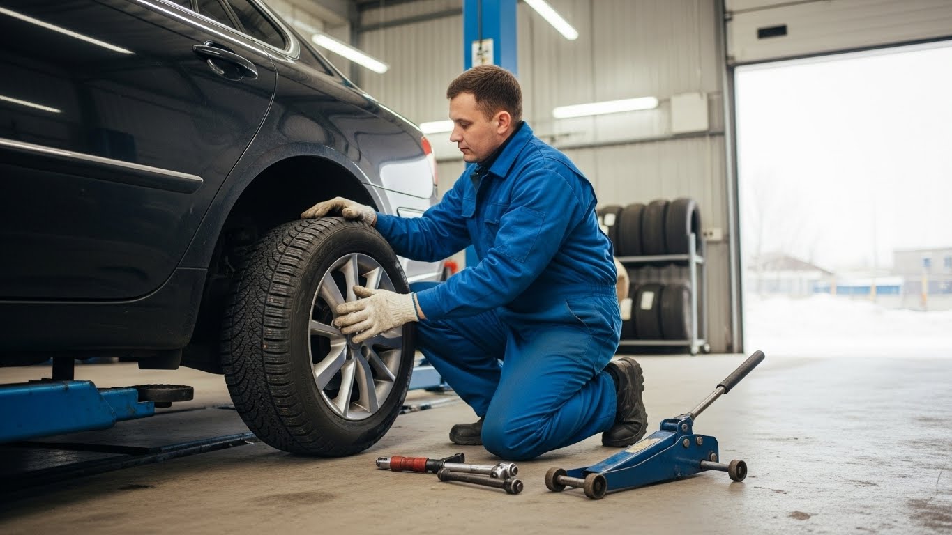 윈터타이어 교체