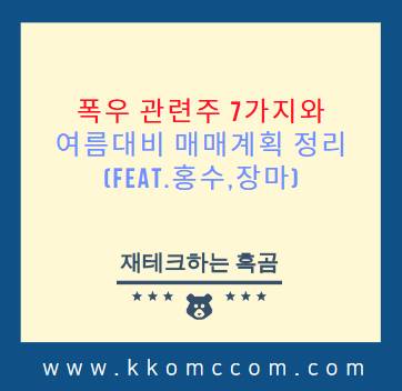 폭우 관련주 관련 포스팅 썸네일