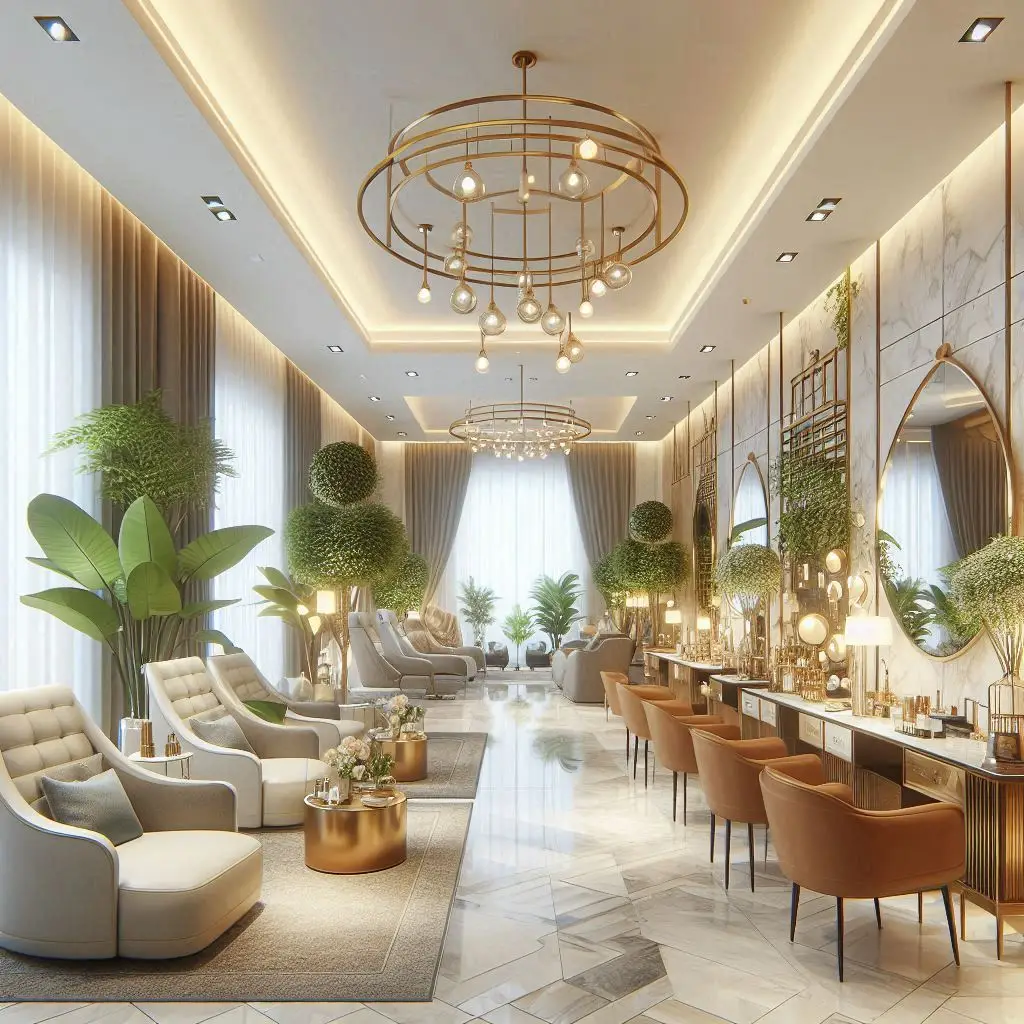 피부,체형관리 샵 배경