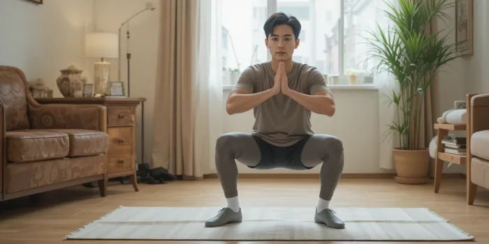 집에서 고관절 스쿼트 운동