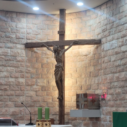 사진은 전주 서학동성당 안에 있는 십자고상입니다.